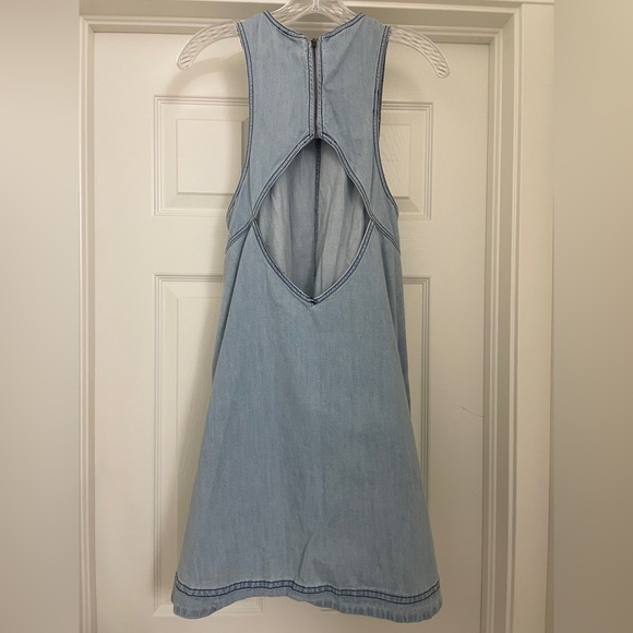 Free People Jean Mini Dress Size Medium - Picture 8 of 10